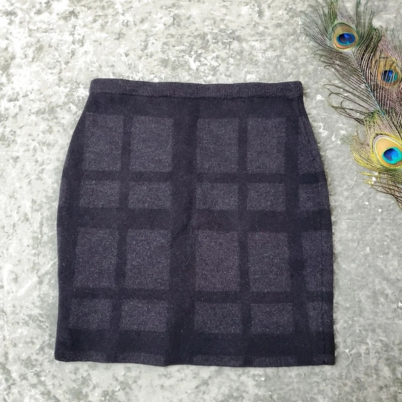 Eileen Fisher Dresses & Skirts - Eileen Fisher Plaid Wool Skirt